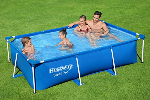 Bestway Steel Pro Piscina Desmontable Tubular Infantil, 259 x 170 x 61 cm