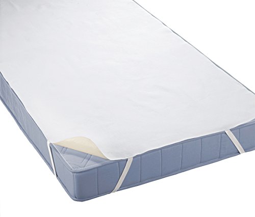 Biberna Sleep & Protect 0808315 Relleno Funda de colchón Molton (Impermeable a la Sangre, la orina y el Agua), Recomendada para alérgicos 1x 160x200 cm, Blanco