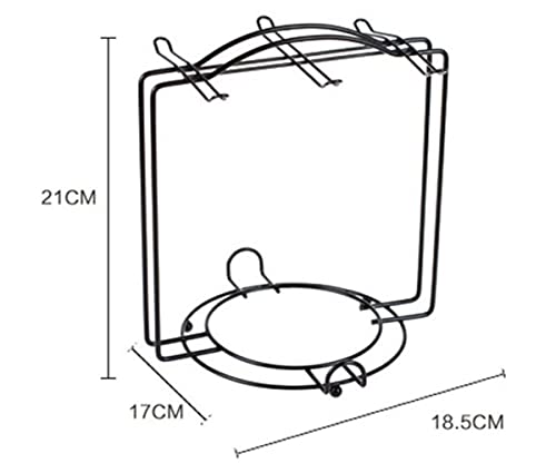 Biluer Árbol Porta Tazas De Café Taza De Café Ganchos Soporte Taza Cafe Titular Estante De La Taza para 4 o 6 Tazas Cucharas Soperas Tazas para Café Té (Acero inoxidable)