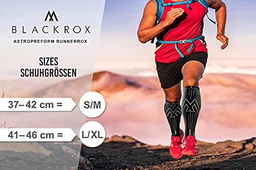 BLACKROX Medias de compresión deportivas, calcetines de compresión para correr, fútbol, hombre y mujer