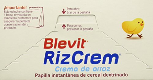 Blevit Rizcrem - Papilla de Cereales para bebé con Crema de Arroz - Sin Gluten y Sin Azúcares Añadidos - Facilita la digestión - Desde los 4 meses - 300g