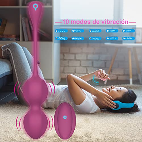 Bolas Chinas de Suelo Pelvico para Mujer Masajeador Kegel Ejercitador Silicona Balls de Entrenamiento Muscular Pélvico Ejecitador Suelo Pelvico