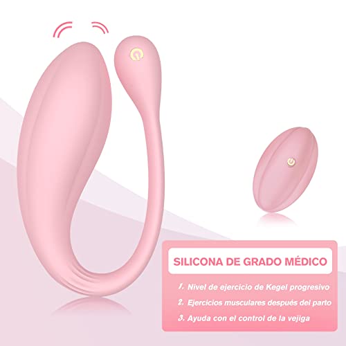 Bolas Chinas para Mujer - Bola de ejercicio Kegel Weight Ball 10 modos de ejercicio Kegel para ejercicios del suelo pélvico y control de la vejiga, Rosa Claro