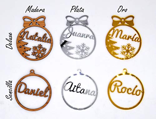 Bolas de Navidad personalizadas para árbol. Adornos navideños originales.