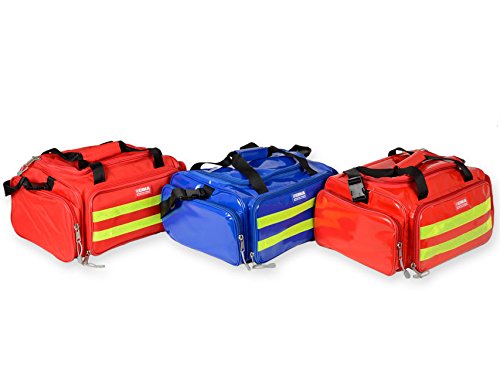 Bolsa de emergencia GIMA, rojo, de emergencia, trauma, rescate, médico, primeros auxilios, enfermera, paramédico, bolsa de bolsillo multibolsillos 35 x 45 x 21 cm