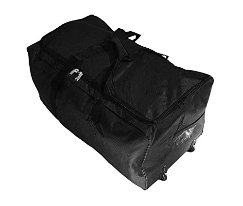 Bolsa de Viaje Deportes Maleta Trolley Grande 140L con Ruedas. Talla XXL. Negro