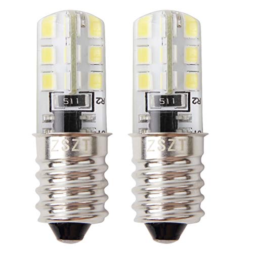 Bombilla frigorífico LED E14 2W (equivalente de bulbo del halógeno 10-25W) Blanco frío 6000K, Diseño impermeable, 2 unidades