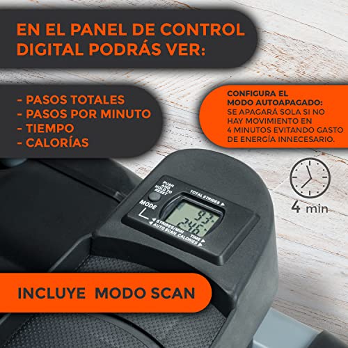 Bonplus BP | Stepper Fitness Cardio Twister. Ejercita Glúteos, Piernas, Cintura, Abdominales y Brazos. Pantalla Digital de Control.