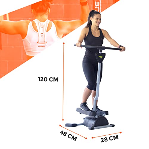 Bonplus BP | Stepper Fitness Cardio Twister. Ejercita Glúteos, Piernas, Cintura, Abdominales y Brazos. Pantalla Digital de Control.