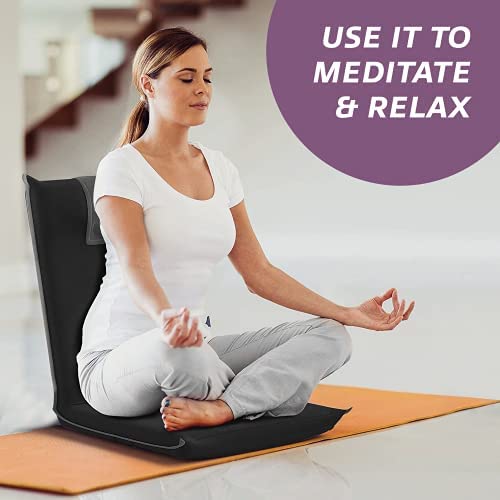 BonVIVO Sillón Reclinable - Silla de Suelo Plegable, butaca de Estilo Moderno, Esterilla para Usar en el Suelo, meditación, Yoga, Lectura o relajación