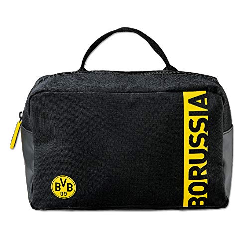 Borussia Dortmund Bolsa de aseo, Unisex, Negro/Amarillo