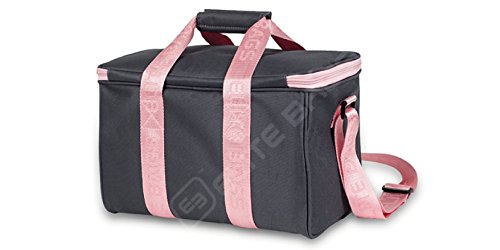 Botiquín de primeros auxilios MULTYS | Elite Bags | Color: gris y rosa | Maletín multiusos | 34 x 21 x 20 cm