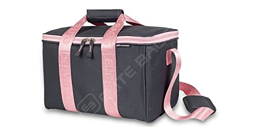 Botiquín de primeros auxilios MULTYS | Elite Bags | Color: gris y rosa | Maletín multiusos | 34 x 21 x 20 cm