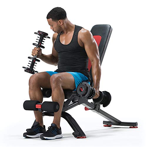 Bowflex 5.1S Stowable Bench Banco para Pesas, Adultos Unisex, Rojo, Negro, Gris, Talla Única