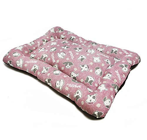 BPS Manta Colchoneta para Perros Gatos Cama Mascotas Antideslizante Tamaño S/M/L Portatil Colchón Sofá Almohada Suave (M: 87x67 cm, Rojo) BPS-14095RJ