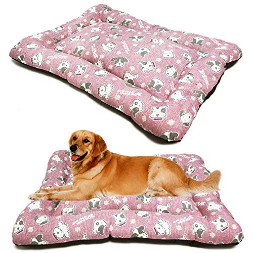 BPS Manta Colchoneta para Perros Gatos Cama Mascotas Antideslizante Tamaño S/M/L Portatil Colchón Sofá Almohada Suave (M: 87x67 cm, Rojo) BPS-14095RJ