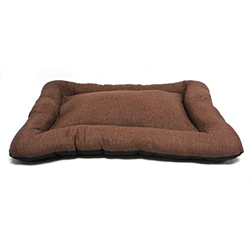 BPS Manta Colchoneta para Perros Gatos XXL 140x100 cm Cama Mascotas Antideslizante Portatil Colchón Sofá Almohada Suave (Marron) BPS-14143MA