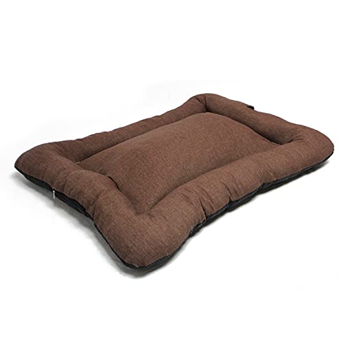 BPS Manta Colchoneta para Perros Gatos XXL 140x100 cm Cama Mascotas Antideslizante Portatil Colchón Sofá Almohada Suave (Marron) BPS-14143MA