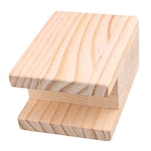 BQLZR 10 x 7 x 13,5 cm madera mesa escritorio cama elevador elevador muebles almacenamiento para 4 cm ranura pies hasta 10 cm elevación paquete de 4