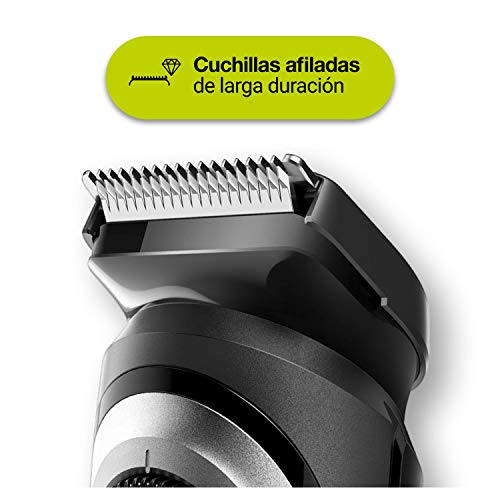 Braun Recortadora de Barba con Gillette Fusion 5 ProGlide Maquinilla de Afeitar Hombre, 2 Cabezales y 39 Ajustes de Longitud, Cuchillas Afiladas de Larga Duración, BT 5265, Negro/Metal