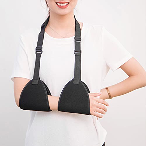 Brazo Suuport Sling, Sling de abducción de hombro Inmovilizador Almohada de brazo para soporte de lesiones Sublexion del manguito rotador, Cirugía, Dislocado, Brazo roto(negro)