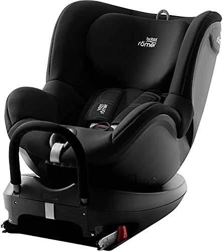 BRITAX RÖMER Silla Coche DUALFIX2 R Gira 360° y con Anclaje ISOFIX Niño de 0 a 18 kg Grupo 0+/1 desde el Nacimiento hasta los 4 Años, Cosmos Black