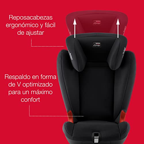 BRITAX RÖMER Silla Coche KIDFIX SL BLACK SERIES Anclaje ISOFIX Niño de 15 a 36 kg Grupo 2/3 de 3,5 a 12 Años, Cosmos Black