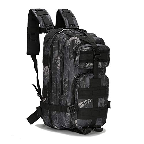 Bruce Lin-UK Mochila Táctica Militar de 25L,Mochila de Asalto Molle,Bolsa de Emergencia 3 Días,Aire Libre Combate Camuflaje Mochilas de Marcha Impermeable para Acampada,Senderismo,Caza,Montañismo