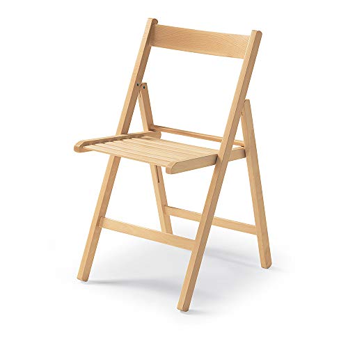 BUIANI 499B33 - Silla Madera Plegable, 1 unidad