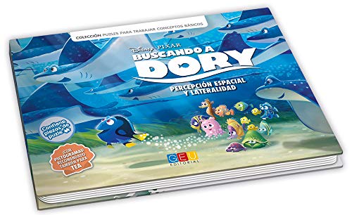 Buscando a Dory - Libro-juego/ Editorial GEU/ A partir de 6 años/ Trabaja la percepción espacial / Actividades prácticas con puzle / Incluye pictogramas (Niños de 3 a 6 años)