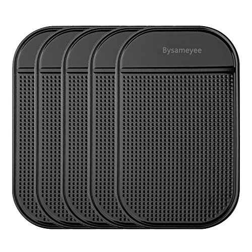 Bysameyee 5-Paquetes Almohadilla Antideslizante, Alfombrilla Antideslizante Fixate Sticky Mat para Tablero del Coche, Almohadillas Antideslizantes de Gel de sílice para teléfono