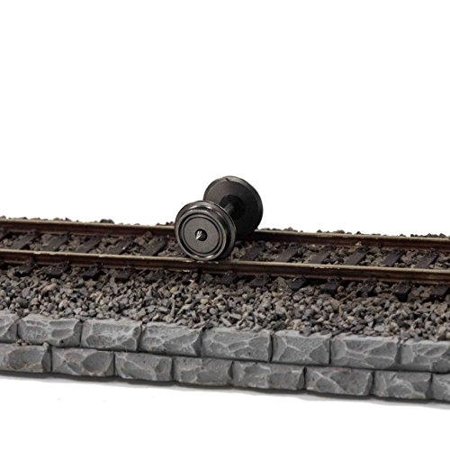 C8724 12 Piezas 36" Ruedas de metal para Trenes en Miniatura Escala HO 1:87 DC Juego de Ruedas Nuevas