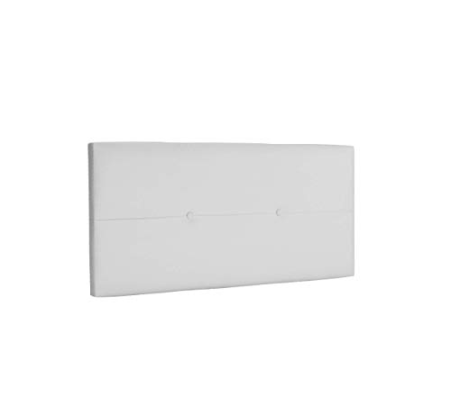 Cabecero de Polipiel o Tela AQUALINE Pro cabeceros Cabezal tapizado Cama Lujo (Polipiel Blanco, 90cm (Camas 70/80/90))