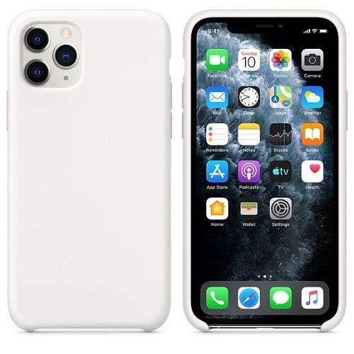 CABLEPELADO Funda Silicona iPhone 11 Textura Suave (Blanco)