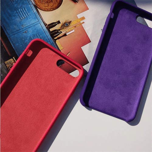 CABLEPELADO Funda Silicona iPhone 6/6s Textura Suave Color Rojo