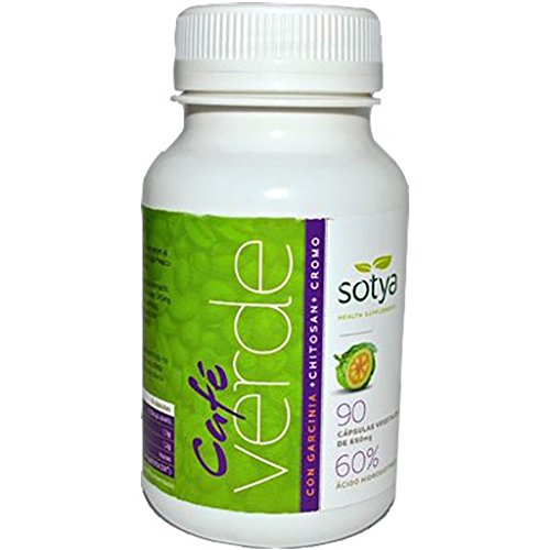 CAFÉ VERDE + GARCINIA + CHITOSAN 650mg. 90 Cáps. SOTYA