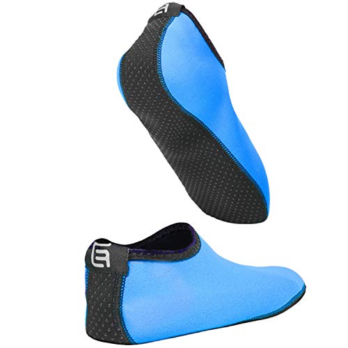 Calcetines de Agua para Mujeres – Extra Cómodos – Protege contra la Arena, Agua fría/Caliente, UV, Rocas/guijarros – Calzado fácil para Nadar, Voleibol de Playa, Snorkel, Vela, Surf, Yoga, Caminar