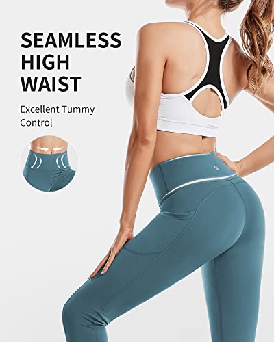 CAMBIVO Leggins Mujer, Mayas Deportivas Cintura Alta, Pantalón Mallas de Deporte para Yoga, Running, Fitness, Estiramiento, Pilates