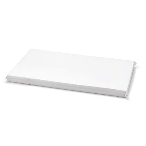 Cambrass Liso E - Colchoneta para minicuna, 46.5x81x5 cm, color blanco