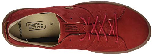 camel active Inspiration, Zapatos de Cordones Derby Mujer, Rojo (Red 05), 36 EU