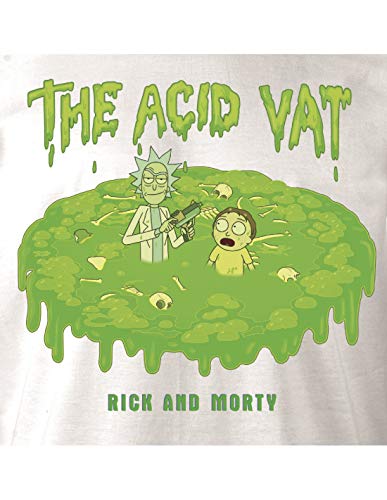 Camiseta de Hombre Rick and Morty The Acid Vat algodón Blanco - XL