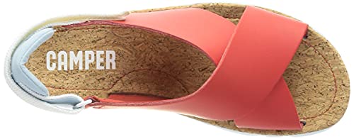 CAMPER Oruga Sandal, Sandalia. Mujer, Rojo, 38 EU