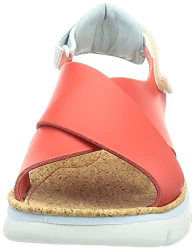 CAMPER Oruga Sandal, Sandalia. Mujer, Rojo, 38 EU