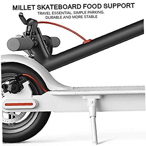 Canjerusof Scooter de Pata de Cabra Plantilla ortopédica de Scooter de Kickstand del Lado del reemplazo para Xiaomi M365 Pro Aparcamiento Soporte de pie de Acero de aleación Blanca