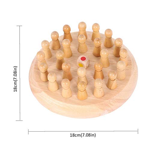 Capacidad Educativo Juguetes para Niños De Madera De Ajedrez De Memoria Fósforo Color Juego Juguete Cognoscitivo Educativo Pensamiento Lógico para Los Niños