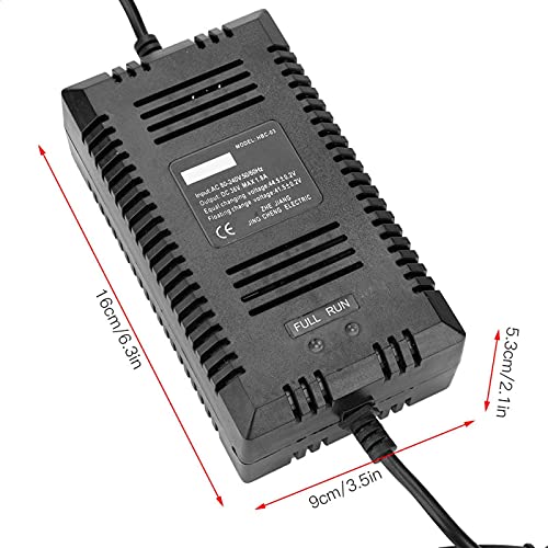 Cargador de batería de 36 V, adaptador de corriente de batería de bicicleta eléctrica para cargar vehículos eléctricos, bicicleta eléctrica, batería de scooter eléctrico (conector de 3 pines)