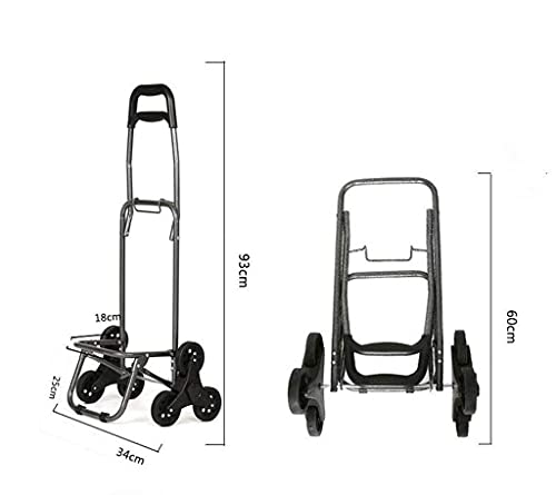 Carrito de compras multifunción para viajes escalar escaleras ancianos plegable carrito portátil equipaje palanca carro de mano almacenamiento carros fucsia (vino rojo), carrito de compras