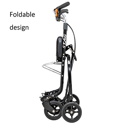 Carritos de la compra Carro de la Compra Carro de la Compra Silla de Ruedas Plegable Freno de botón Carro de la Compra con Asiento Scooter portátil Puede soportar 100 kg