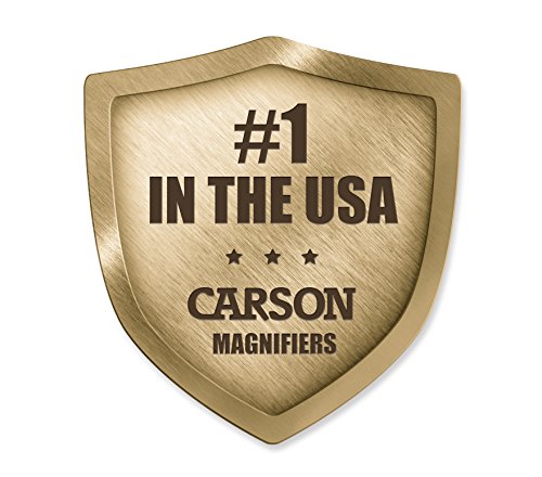 Carson MagniShine Lupa Manos-Libres con Luz LED y Aumento 2X