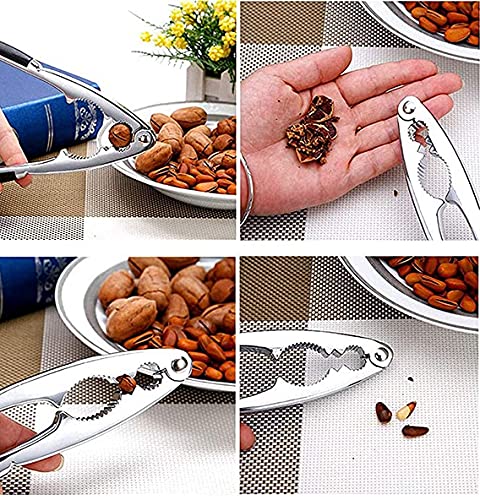 Cascanueces de Nueces Abridor de Castañas Acero Inoxidable Cascanueces para Cocina Alicates Castañas Clip de Nuez Pinza Castaña Cortador de Castañas Abridor de Tuercas de Nogal